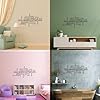 Welcome in Different Languages Wall Sticker Living Room Hello Welcome Quote Family Words Vinyl-L-44x89cm-Black #2