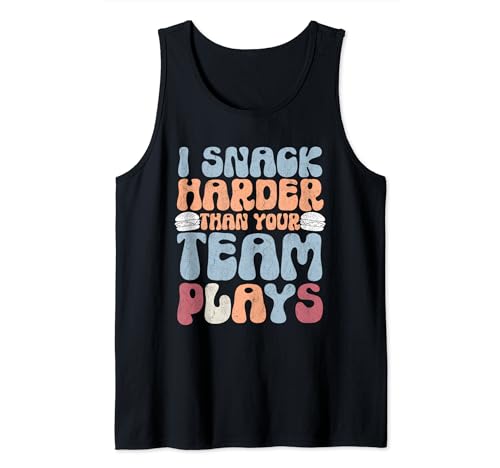 I Snack Harder Than Your Team Plays Food Lovers Funny Canotta