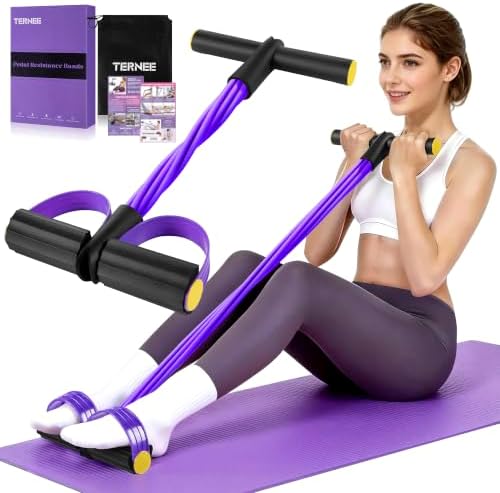 Pedal Resistance Band with Handle, Foot Pedal Resistance Band for Women, Multifu...
