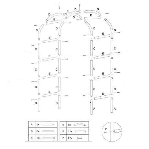 Cadre de fleurs modulable pour arche de mariage et pergola DIY