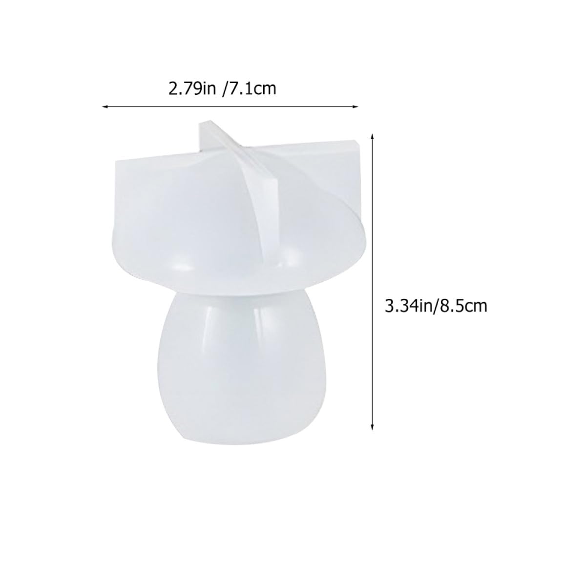 Mikikit Set 7 Pezzi Stampi in Silicone a Forma di Fungo per Vassoio Decorativo Fai da Te in Resina, Facile da Pulire, per Decorazioni Casa e Artigianato