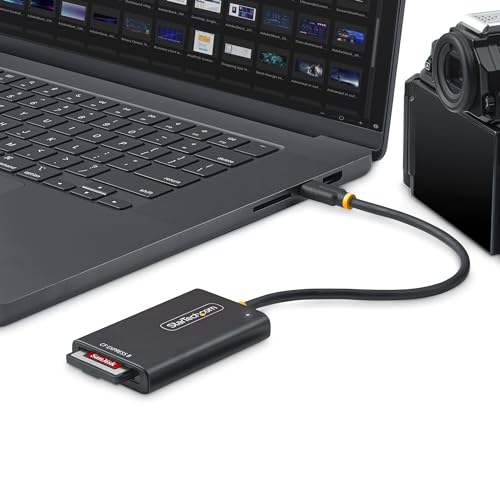 Startech.Com Lettore Di Schede Cfexpress USB-C Di Tipo B, Usb 10Gbps, Adattatore Usb Type-C A Cf Express 2.0 Portatile - 5