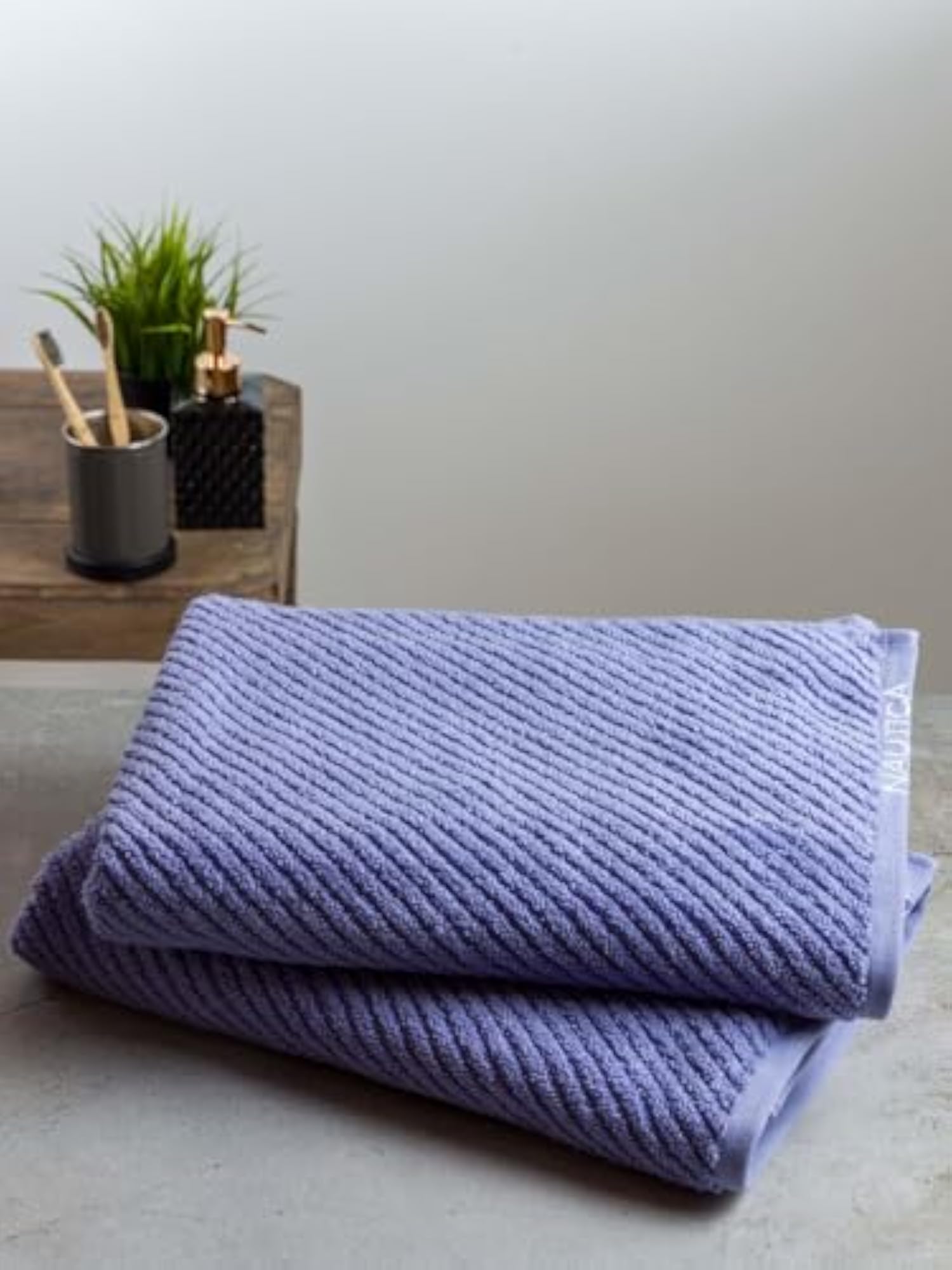 Fluffy Zero Twist 100% Cotton Towel - 2pc Bath Towel Set