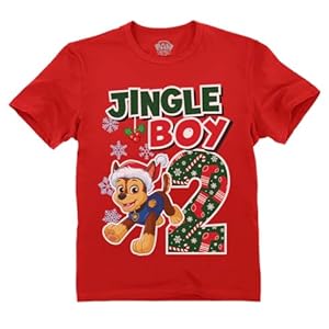 Camiseta de 2º cumpleaños de Chase Paw Patrol para niños – Camiseta de fiesta de regalo para niños de 2 años