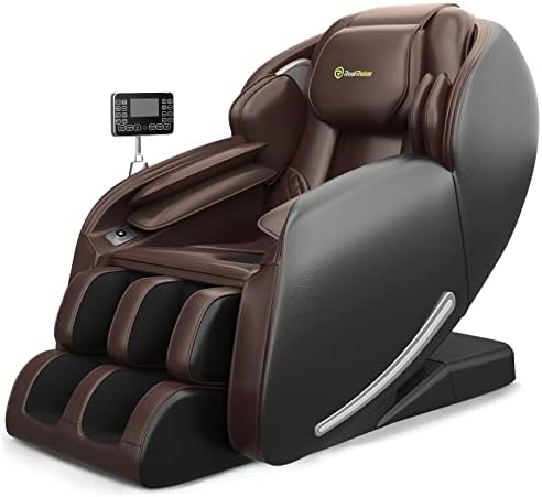 Real Relax Massage Chair, Full Body Zero Gravity SL-Track Massage Chair, Shiatsu Massage Recliner Chair with Heat Body Scan Bluetooth Foot Roller, Favor-06
