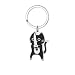 QHOWYAL Cat Guitar Key Chain, Cute Keychain for Women, Artistic Cats Key Chain Gift for Cats Lovers, Funny Cat Keychain with Guitar Charm, Cool Bag Decor for Women