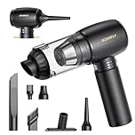 Handheld Vacuum Cleaner, 25000Pa Brushless Motor Car Vacuum Cleaner Cordless, 4-in-1 Rechargeable Mini Hoover with One-Touch Cleaning, Portable Air Duster for Home Car Office Pet Hair