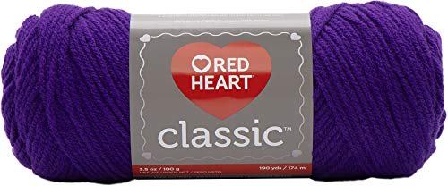 RED HEART 61470 Classic Yarn, Amethyst