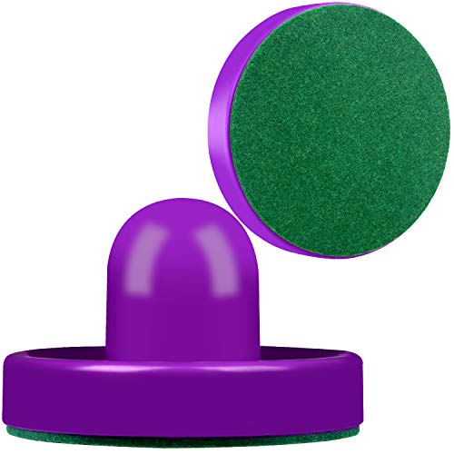 ONE250 Air Hockey Pushers and Purple Air Hockey Pucks, Goal Handles Paddles Replacement Accessories for Game Tables (4 Striker, 4 Puck Pack) (Purple) - Thumbnail 5
