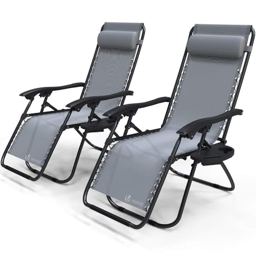 Set of 2 Adjustable Sun Loungers