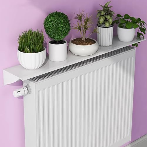Couvercle de radiateur et étagère pour plantes d'intérieur sans perçage en bois