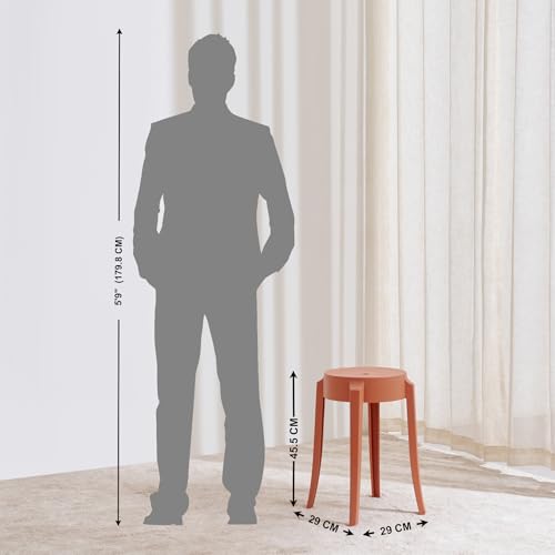 Image of Home Centre | Chesley Polypropylene Stool | Sitting Stool for Home | 1 Year Warranty