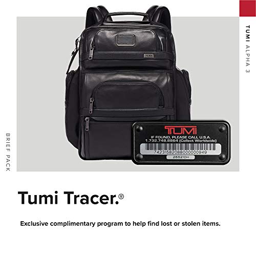 TUMI Alpha 3 Leather Brief Pack #TOP14