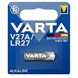 VARTA Batterien V27A, 1 Stück, Alkaline Special, 12V, für Uhren, Fernbedienungen, Taschenrechner, kompakt mit langanhaltender & hoher Leistung