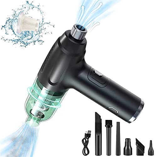 Image of ZORBES Cordless Electric Air Duster, with 2 Type of Nozzles, Powerful 45000 RPM USB Rechargeable Air Duster, Keyboard Duster, Air Blower Duster for Computers, Electronics Cleaning Computer Cleaner
