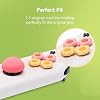 GeekShare Cross D-Pad Button Caps Thumb Grips Set,Silicone ABXY Key Buttons Sticker Compatible with Switch/OLED Joy Con (Pink & Yellow)