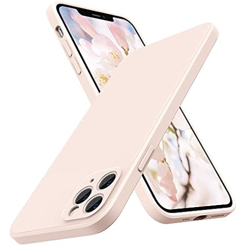 SURPHY Square Silicone Case for iPhone 11 Pro (Light Pink) Cover