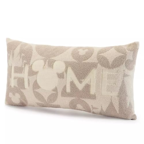 Castle Inspired “Home” Plush Decorative Cushion – Neutral Living Room Decor – Theme Park Gift