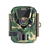 TOGUARD Cámara de Caza 16MP 1080P Cámara de Vigilancia a Prueba de Agua, con 120°Gran Angular Visión Nocturna Cámara de Detección de Movimiento Captura de Fotos, 2 LCD IR LEDs