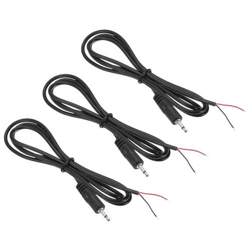 Conector macho 3.5 mm TRS estéreo con cable de 28 AWG para reparar audio sin interferencias