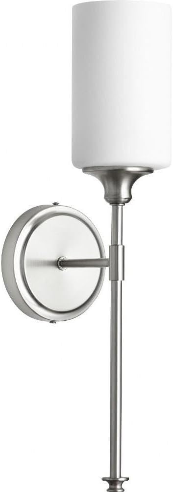 Quorum 5309-1-65 Transitional One Light Wall Mount from Celeste Collection in Pewter, Nickel, Silver Finish,