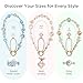 Posadina Phone Charm for Women, Anti-Theft Phone Wrist Strap, Hands-Free & Detachable Cellphone Lanyard Chain with Tether Tab