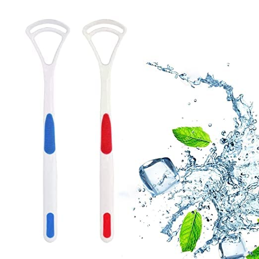 HOUSE HATCH Oral Tongue Cleaner Brush Scraper, 2 pcs(color & design may vary)-image-46