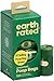 Earth Rated Dog Poop Bags, 120 Extra Thick and Strong Poop Bags for Dogs, Guaranteed Leak-proof, Unscented, 8 Rolls, 15 Doggy Bags Per Roll, Each Dog Poop Bag Measures 9 x 13 Inches