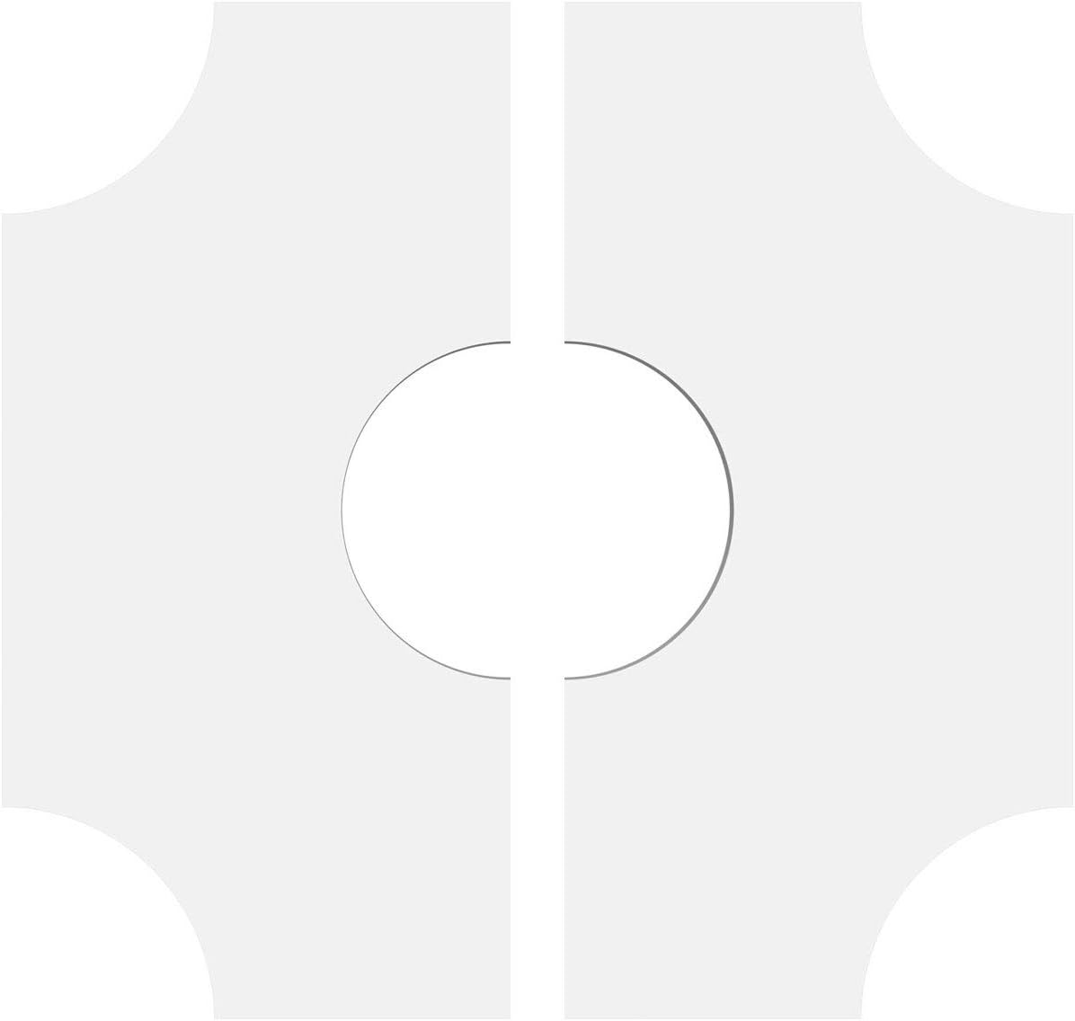 Ekena Millwork CMP12HS2-04000 Haus Architectural Grade PVC Contemporary, Two Piece Urethane Ceiling Medallions 12"OD x 4"ID x 4"C x 1"P