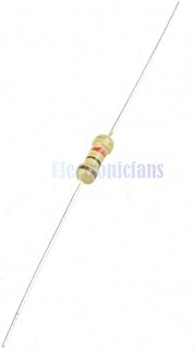100Pcs 1/4W Carbon Film Resistors Assorted Kit 1K Ohm 0.25W 5% Carbon Film Resistors Resistance 100% Origin
