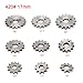 420 14T 17mm Chain Sprocket with Retainer Plate Motorcycle Front Sprocket Gear fits for 50cc 70cc 90cc 110cc 125cc 140cc 160cc Engine Pit Dirt Mini Bikes Go Kart Trail Quad ATVs 4 Wheeler Moped(1 set)