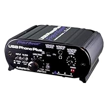 The usb monitor/headphone provides zero latency monitoring of the input source for easy cueing Front mounted gain control and signal/clip led allows easy optimization of a wide range of analog input sources The usb phonoplusps can also act as audio p...