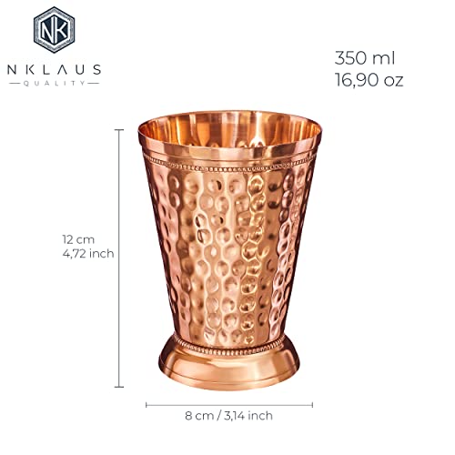 NKlaus 4 x 155 g copper cups pure copper (100%) goblet Moscow Mule 350 ml 11263, Pack of 4 - Image 2