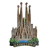 Imán de recuerdo turístico de Barcelona, España, para nevera, decoración del hogar y la cocina