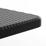 Nexos GM34524 Partytisch Klapptisch Gartentisch Rattan-Optik 180 x 75 cm stabil Esstisch Buffettisch Tragegriff bis 170 kg Metallgestell weiß braun Farbe wählbar (Schwarz) - 3