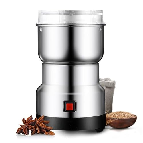 PODEC Multifunctional Smash Machine, 550W Electric Coffee Grinder Spice Grinder with 4-Leaf Steel Knife and 50G - 150G Capacity, Electric Coffee Bean Grinder for Coffee, Grinding Spices, Bean, Grains