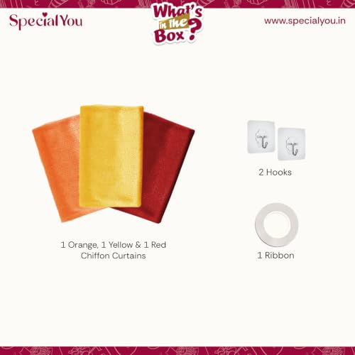 Image of SpecialYou Ganpati Decoration Setup for Home, Backdrop Cloth for Decorations Pooja, Back Drop Curtain for Decorations, Wall Decor Items for Living Room, Ganpati Decoration Item- 6 Pcs