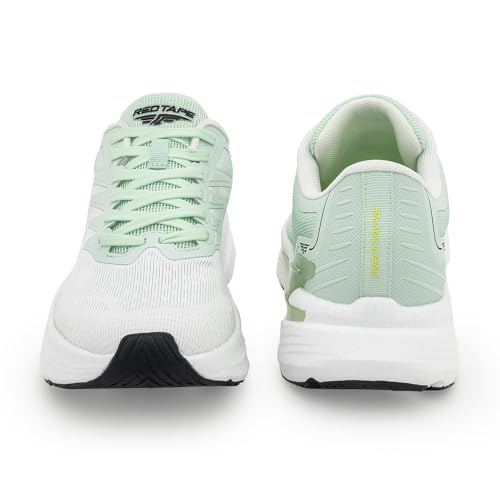 Image of Red Tape Men's Sneakers White Green Printing Round Toe Lace-Up