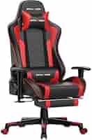 GTPLAYER Chaise Gamer Rose | Haut-parleur Bluetooth, Repose-Pieds - Charge 150kg