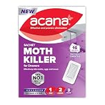 Acana Sachet Moth Killer 16 Pack- For Drawers & Storage- Protects Clothing & Bedding- Lasts 3 Months