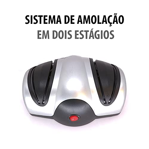 Amolador afiador de facas elétrico cozinha e esportivas 127V