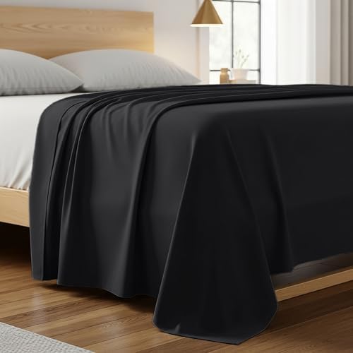 Mellanni Full Size Flat Sheet - Iconic Collection Bedding - Hotel...