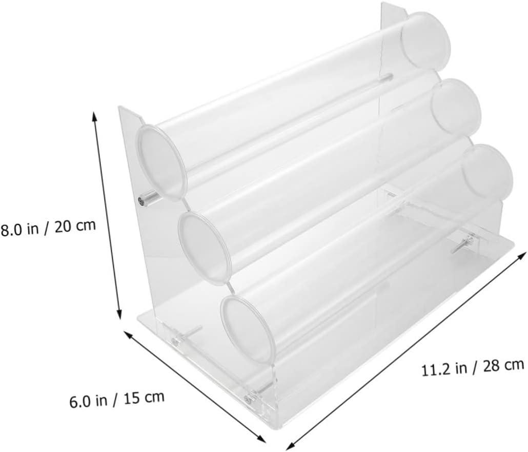 3-tier Acrylic Bracelet Display Stand Jewelry Rack Detachable Holder for Bangle Organizers Sturdy Scratch-proof Perfect for Home Shop