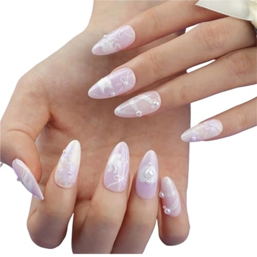 24 faux ongles mignons Color7 faciles à poser pour un style unique