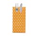 Produktbild Sovie HOME Linclass® Airlaid Besteckservietten Iris | Curry/Orange | 40x40cm | Servietten mit Schlitz für Sommerfeste | 12 Stück