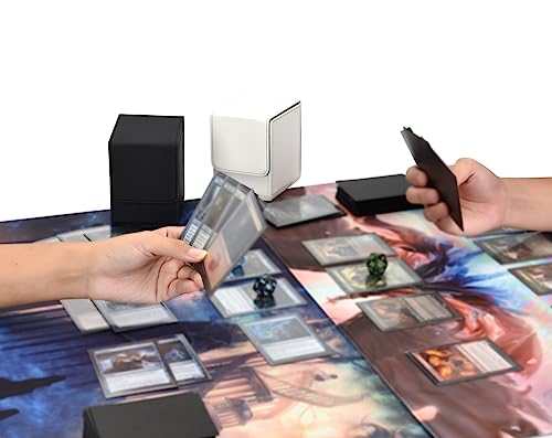 Zettokete MTG Deck Box with 2 Dividers, Large Capacity Commander Deck Box Fits 100+ Double-Sleeved C