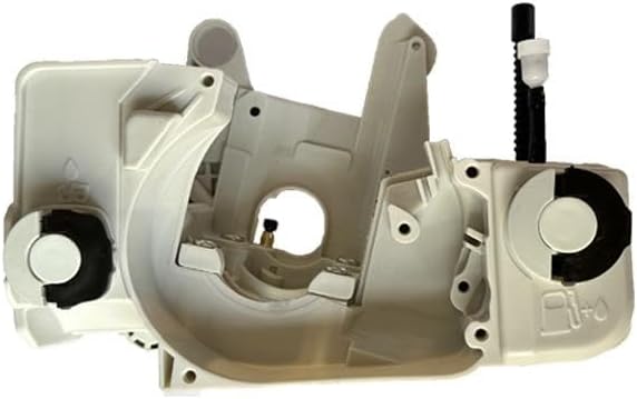 Oil Fuel Tank Crankcase Housing with Oil Fuel Cap Assembly Replacement Compatible for Stihl 021 MS210 023 MS230 025 MS250 Chainsaw, White