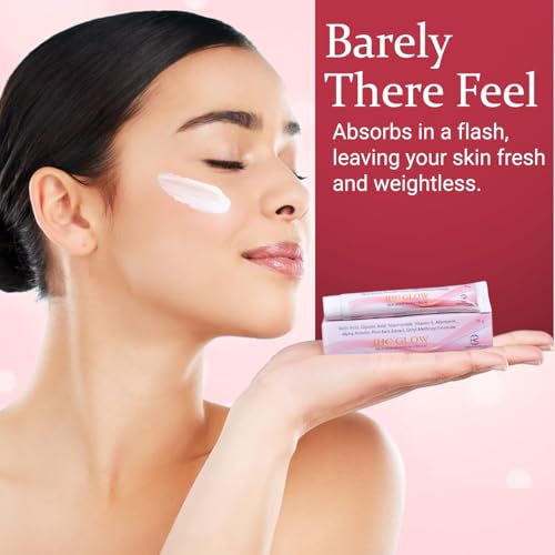 Image of IHC- Glow Skin Brightening Cream | Anti-melasma cream, Pigmentation removal cream, Helps to remove Acne Scar, Dark /Age Spots, Uneven Skin Shade I Enriched with kojic Acid 2%, Vitamin E, 1.5% Alpha Arbutin, Niacinamide, Hyaluronic Acid | For All Skin Types (20g )