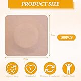 Castor Oil Self-Adhesive Belly Button Patches - 100 PCS, No Wash Needed (Oil Not Included) - Image 2