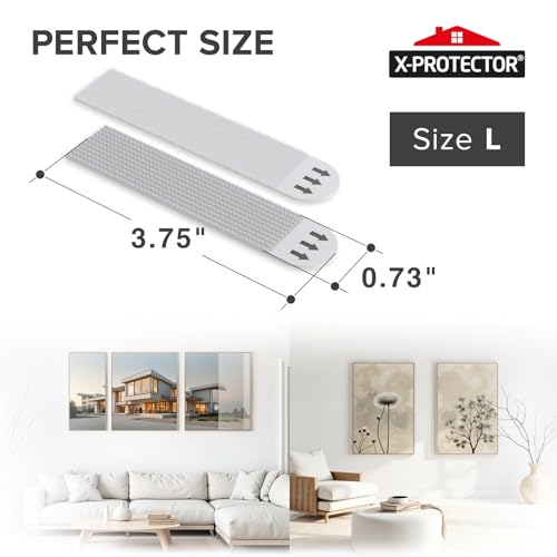 X-Protector Picture Hanging Strips - 20 Pairs Damage Free Picture Hangers by X-Protector - Used condition - Image 4
